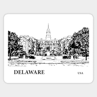 Delaware State USA Magnet